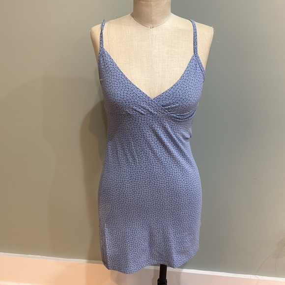 NWT Brandy Melville Blue and white floral mini‎ dress - Picture 2 of 7